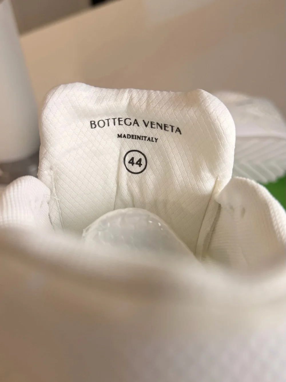 Bottega Veneta White Kids Sneakers Mesh Athletic Shoes